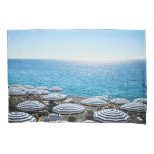 Küstenlinie Französische Riviera, Nizza, Frankre Kissenbezug