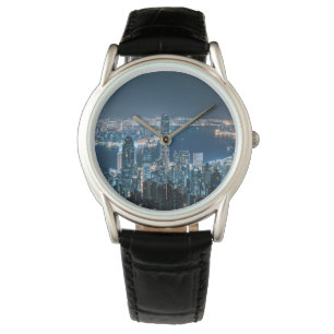 Küstenlinie   Hong Kong Island, Asien Armbanduhr