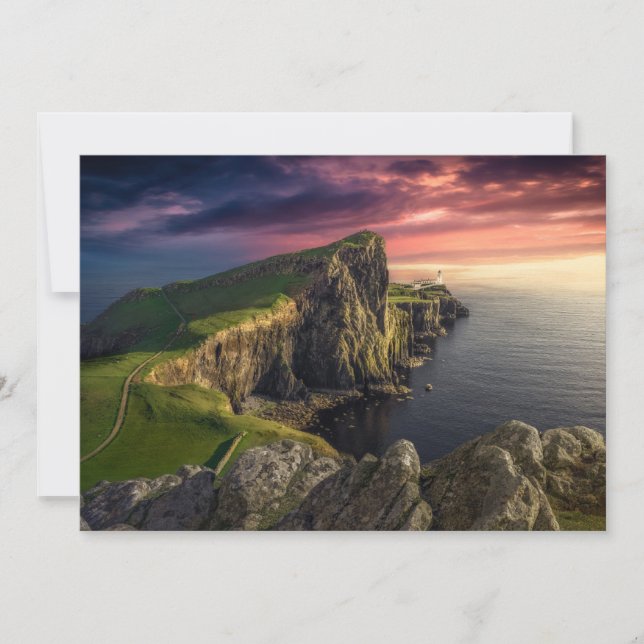 Küstenlinie | Insel Skye, Schottland Dankeskarte (Vorderseite)