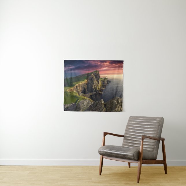 Küstenlinie | Insel Skye, Schottland Wandteppich (Beispiel (Horizontal))