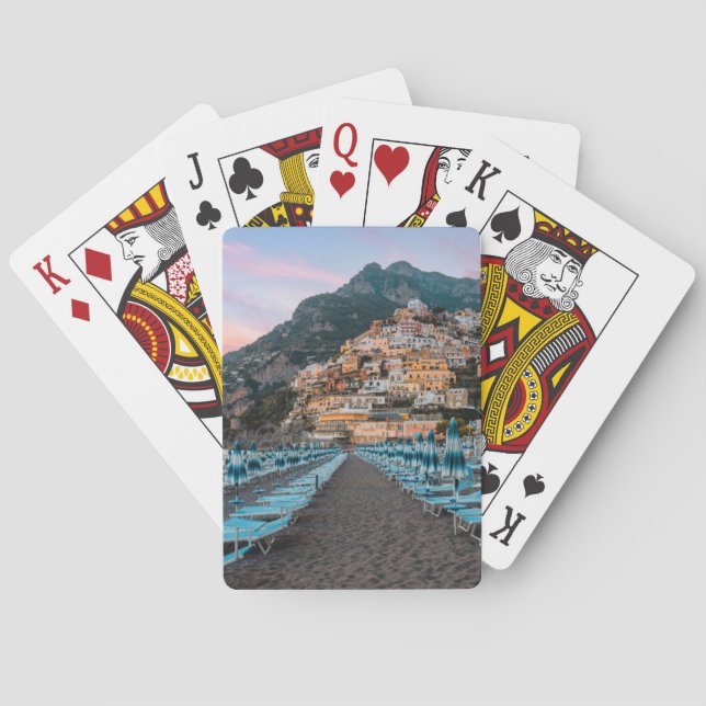 Küstenlinie | Kampanien, Italien Spielkarten (Rückseite)