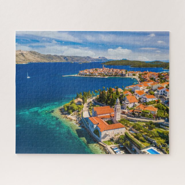 Küstenlinie | Korcula Town, Korcula Island, Kroati (Horizontal)
