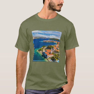 Küstenlinie Korcula Town, Korcula Island, Kroati T-Shirt