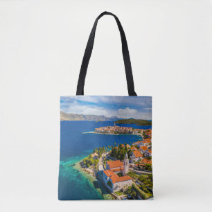 Küstenlinie Korcula Town, Korcula Island, Kroati Tasche