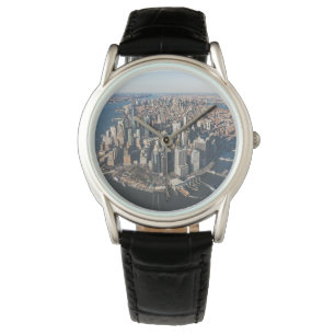 Küstenlinie   Manhattan, New York City Armbanduhr