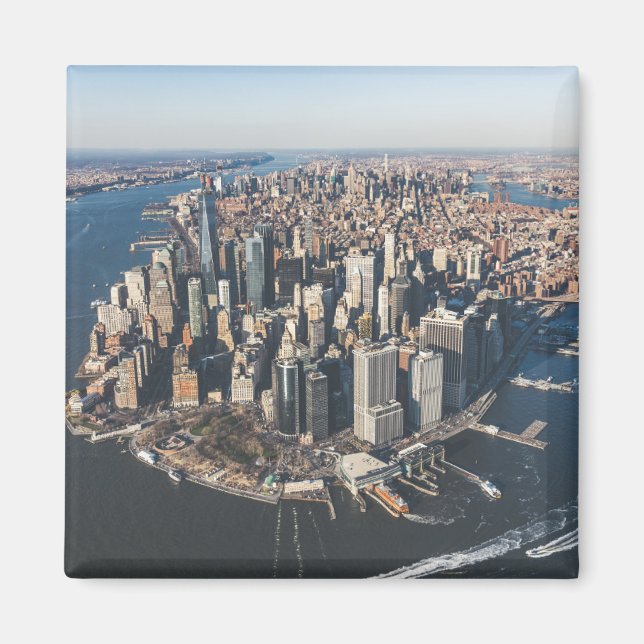 Küstenlinie | Manhattan, New York City Magnet (Vorne)