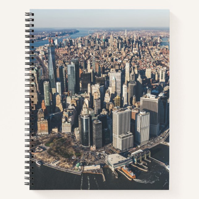 Küstenlinie | Manhattan, New York City Notizbuch (Vorderseite)