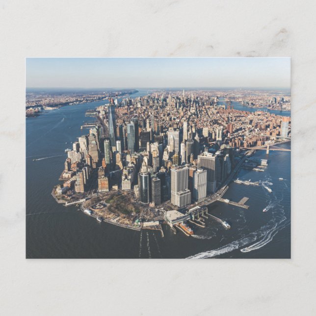 Küstenlinie | Manhattan, New York City Postkarte (Vorderseite)