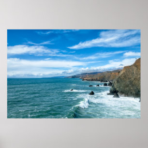 Küstenlinie   Marin Headlands, Kalifornien Poster