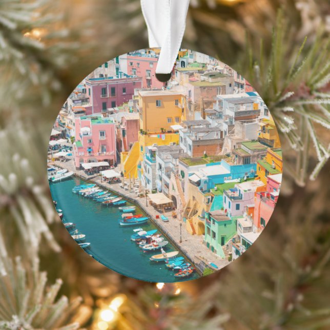 Küstenlinie | Neapel Italien Ornament (Baum)