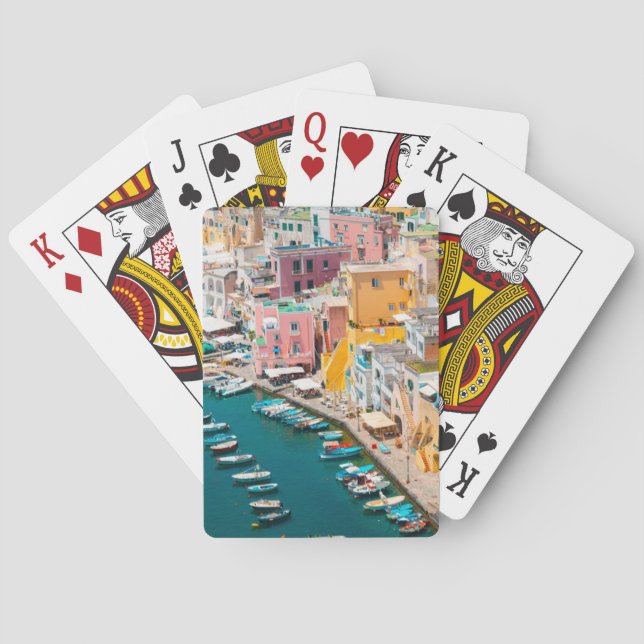 Küstenlinie | Neapel Italien Spielkarten (Rückseite)