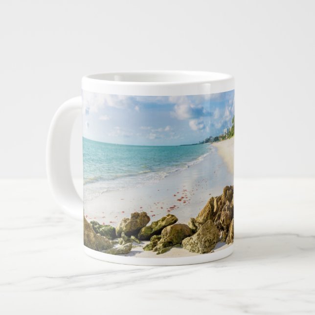 Küstenlinie | Neapel Pier, Südwestflorida Jumbo-Tasse (Vorderseite Links)