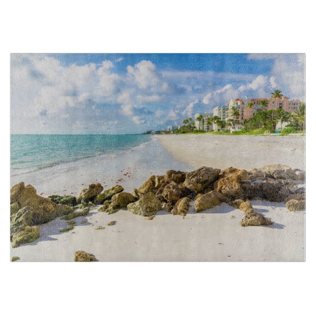 Küstenlinie | Neapel Pier, Südwestflorida Schneidebrett (Vorderseite)