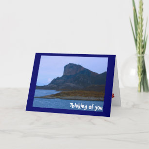 Küstenlinie, Norwegische Fjorde Karte