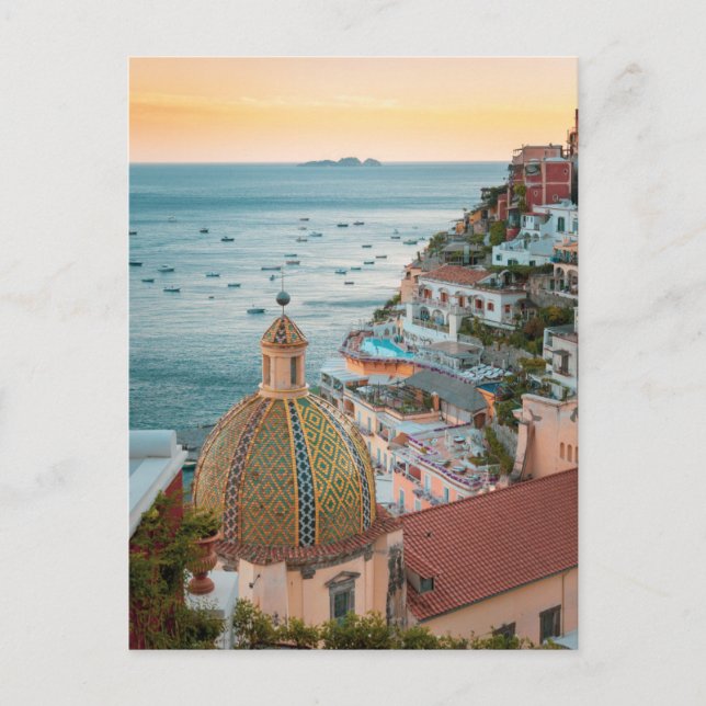 Küstenlinie | Positano, Amalfi Coast, Italien Postkarte (Vorderseite)