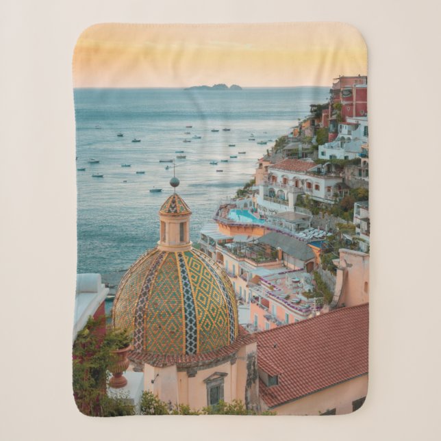 Küstenlinie | Positano, Amalfi Coast, Italien Sherpadecke (Vorderseite)