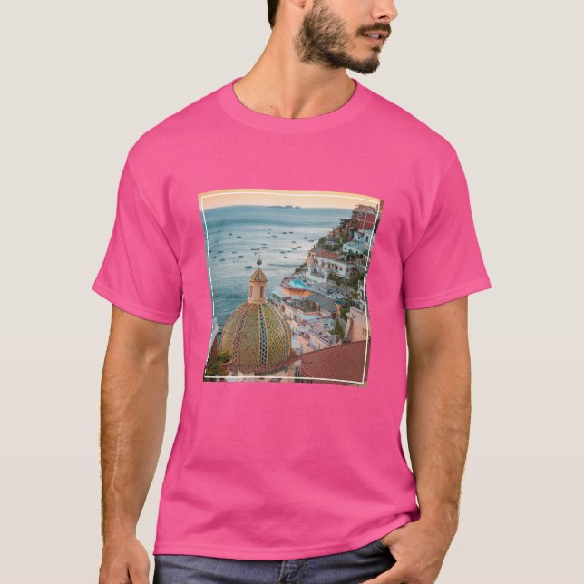 Küstenlinie | Positano, Amalfi Coast, Italien T-Shirt (Vorderseite)