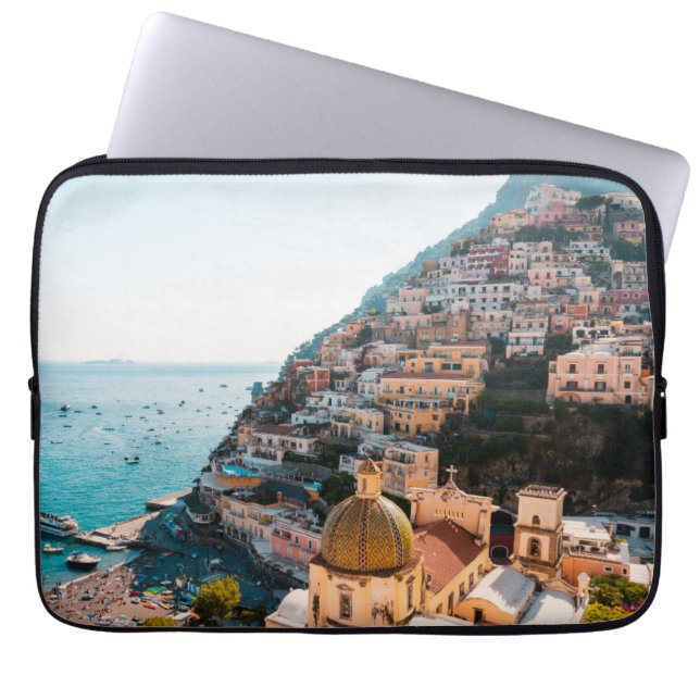 Küstenlinie | Positano Italien, Cliffside Village Laptopschutzhülle (Vorderseite)