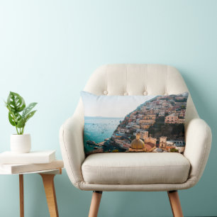 Küstenlinie Positano Italien, Cliffside Village Lendenkissen