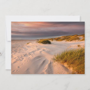 Küstenlinie   Saltum Beach, Dänemark Dankeskarte