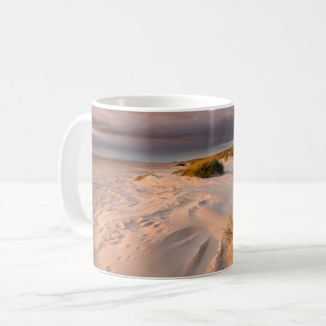 Küstenlinie | Saltum Beach, Dänemark Kaffeetasse (Vorderseite Links)