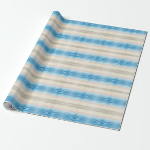 Küstenlinie Salty Wavy Wiederholungsmuster Geschenkpapier