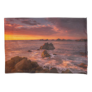 Küstenlinie   Sunset Pacific Grove Carmel Californ Kissenbezug