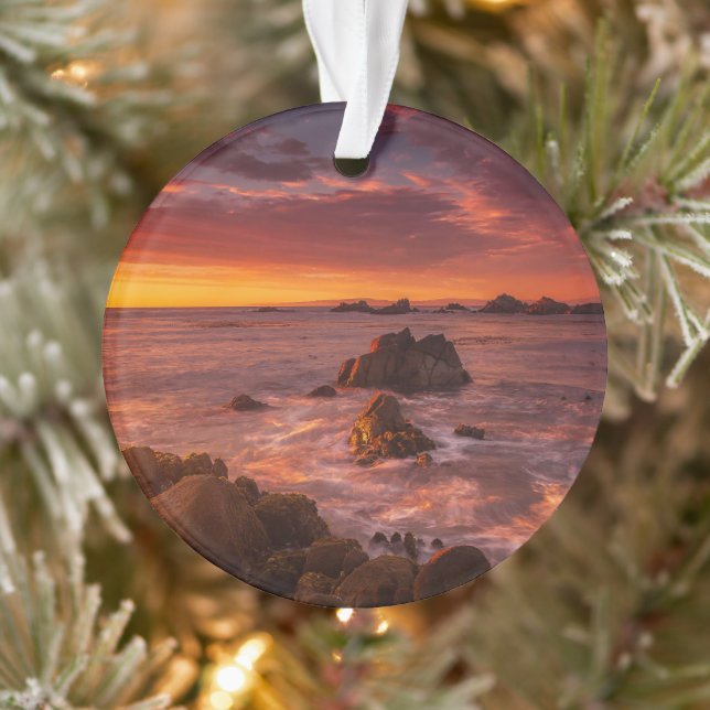 Küstenlinie | Sunset Pacific Grove Carmel Californ Ornament (Baum)