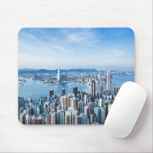 Küstenlinie Tsim Sha Tsu, Hong Kong Island, Asie Mousepad