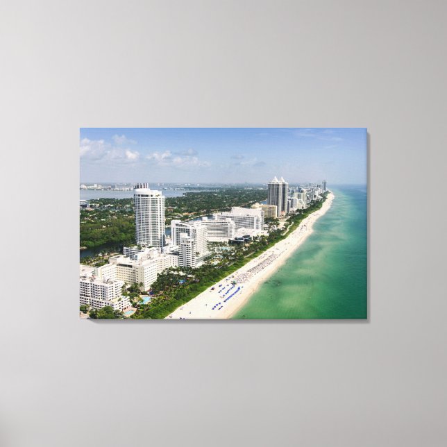 Küstenlinie | Urban Beach, Miami, Florida Leinwanddruck (Vorderseite)