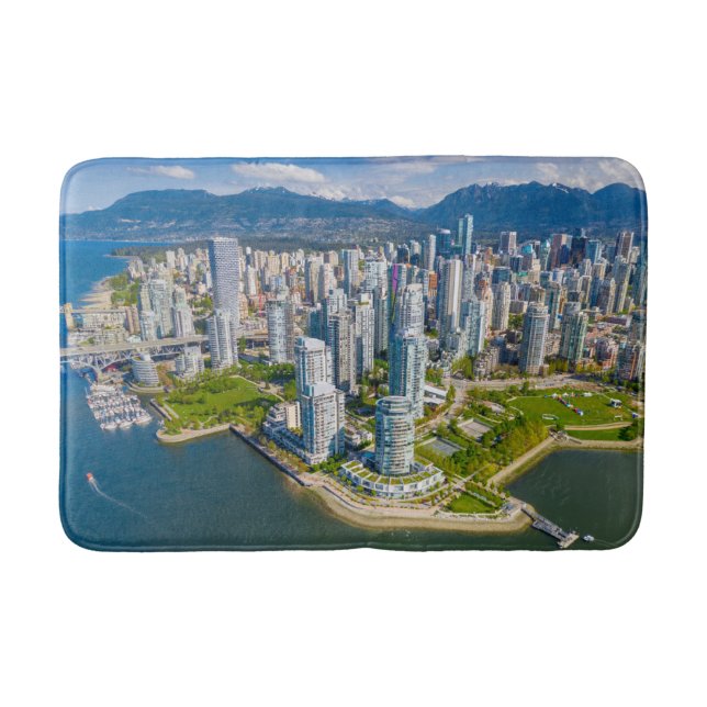 Küstenlinie | Vancouver, British Columbia, Kanada Badematte (Vorderseite)