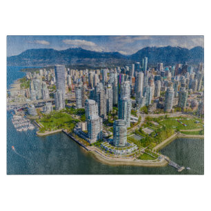 Küstenlinie   Vancouver, British Columbia, Kanada Schneidebrett