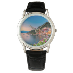 Küstenlinie   Varenna, Lombardei, Italien Armbanduhr