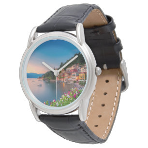 Küstenlinie   Varenna, Lombardei, Italien Armbanduhr