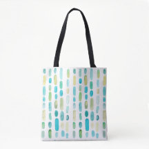 Küstenmeer Glas Aquarellfarben Tasche