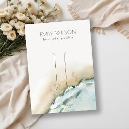 Küstenmeer-Wave Sand-Beach-Hair-Clip-Display Visitenkarte