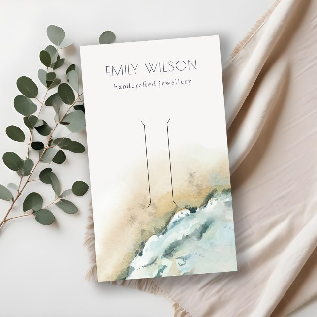 Küstenmeer-Wave Sand-Beach-Hair-Clip-Display Visitenkarte (Von Creator hochgeladen)