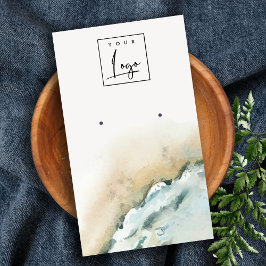 Küstenmeere - Sandstrand-Erd-Anzeige Visitenkarte