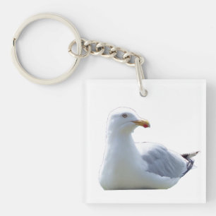 Küstenmöwe Wildtiere Ozean Vogel Minimalistisch Schlüsselanhänger