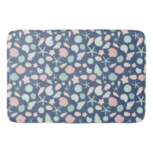 Küstenmuscheln Strand & Ozean Design Badematte