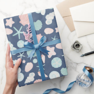 Küstenmuscheln Strand & Ozean Design Geschenkpapier