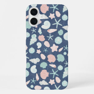 Küstenmuscheln Strand & Ozean Design iPhone 16 Plus Hülle