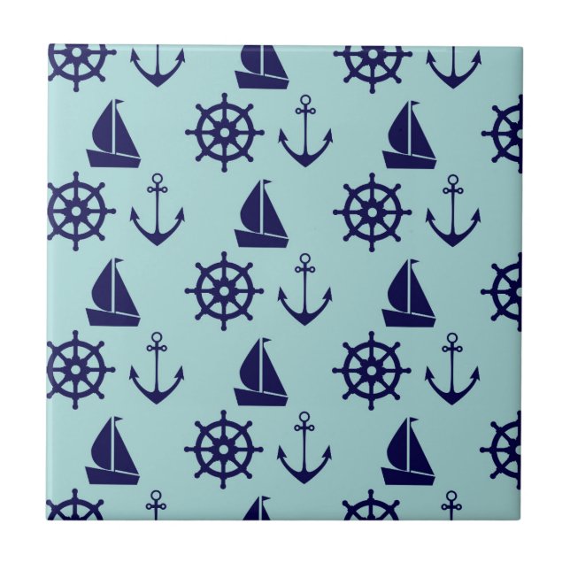 Küstenmuster Fliese (Vorderseite)