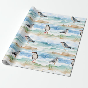 Küstensandpiper-Ufer-Muster (4) Geschenkpapier