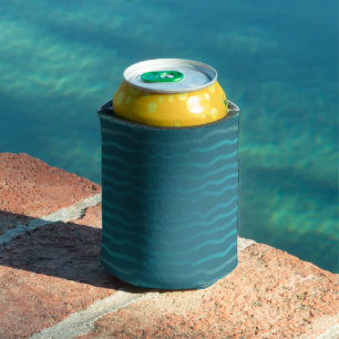 Küstensandstrand Salzwasser Türkiswelle Abstrakte  Dosenkühler
