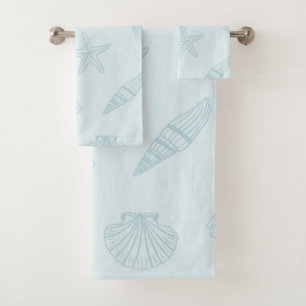Küstenschätze Seafoam Blue Badhandtuch Set
