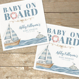 Küstenschifffahrt-Baby-Party Serviette