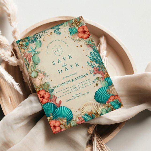 Küstenschnecken-Hochzeit Save The Date (Von Creator hochgeladen)