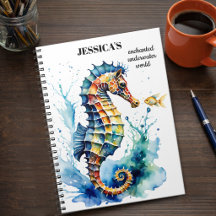 Küstenseepferdchen in Wasserfarben