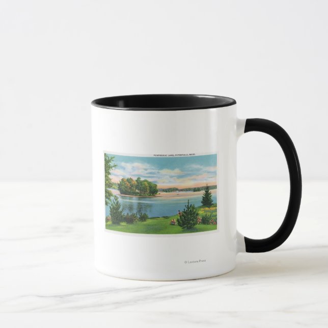 Küstensicht auf Pontoosuc See Tasse (Rechts)